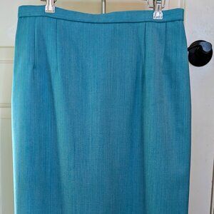 Pendleton Wool Pencil Skirt - Teal Green Color - Size 10 - NWT